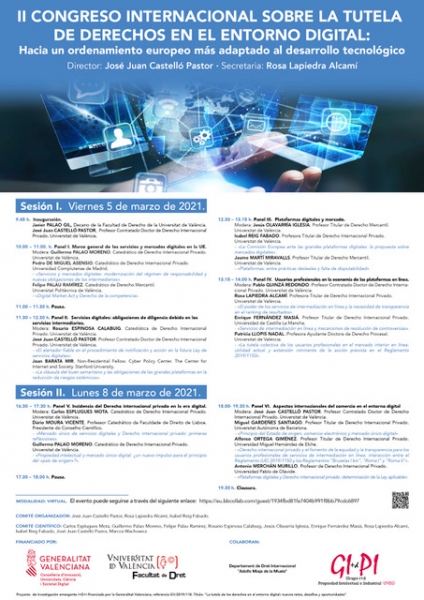 II Congreso Internacional sobre la tutela de derechos en el entorno digital: Hacia un ordenamiento europeo más adaptado al desarrollo tecnológico