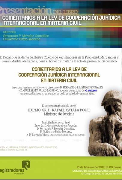 Presentación del libro de Comentarios a la LCJIMC (Madrid, 13/2/2017)