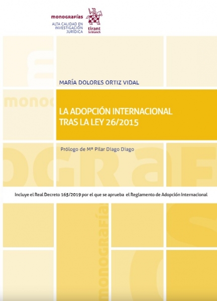 Novedad editorial: "La Adopción Internacional Tras la Ley 26/2015"