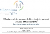 X Certamen Internacional de Derecho internacional privado Millennium DIPr.